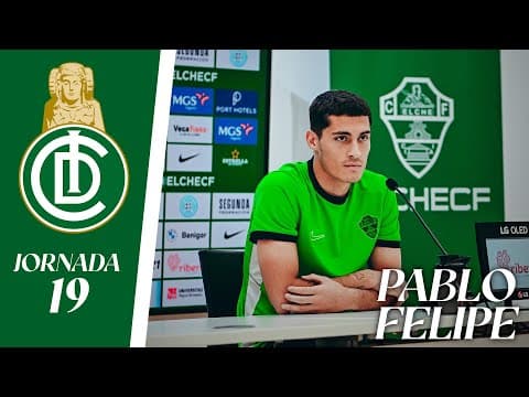 RUEDA DE PRENSA | Pablo Felipe habla sobre el Elche Ilicitano - CD Colonia Moscardó | Jornada 19