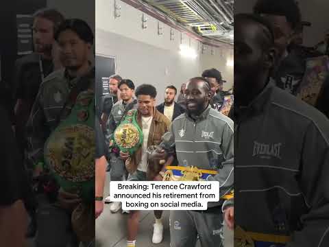 Terence 'Bud' Crawford will retire from boxing at age 38 🥊