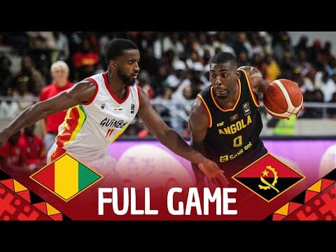 Group Phase | Guinea v Angola | Full Basketball Game | FIBA AfroBasket 2025