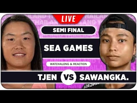 TJEN vs SAWANGKAEW • SEA Games 2025 Semifinal • LIVE Tennis Watchalong