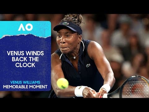 Venus Williams Winds Back the Clock! | Australian Open 2026