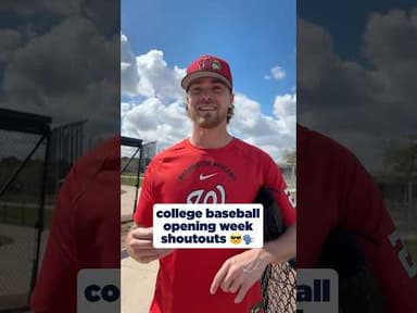 College Baseball Opening Week Shoutouts 🔥🗣️