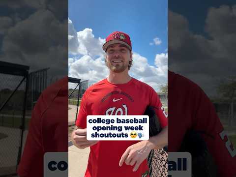 College Baseball Opening Week Shoutouts 🔥🗣️
