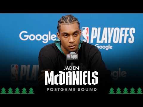 "Trying To Bring That Edge" | Jaden McDaniels Postgame Sound | 04.23.26