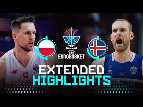 Poland 🇵🇱 vs Iceland 🇮🇸 | Extended Highlights | FIBA EuroBasket 2025
