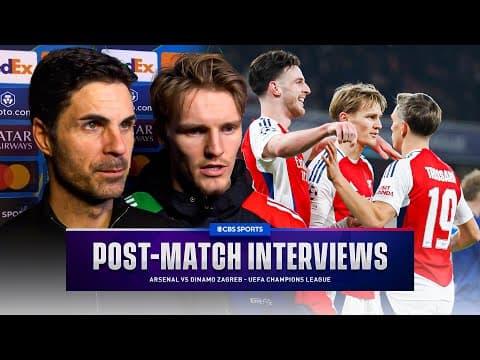 Arteta, Ødegaard & Rice REACT as Arsenal take one step further to RO16 | Post-Match Interviews