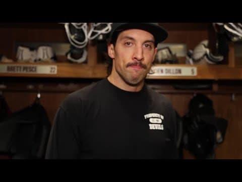 Dillon, Glass, Keefe speak to the media before playing Detroit