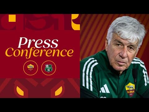 🟨 LIVE 🟥 LA CONFERENZA STAMPA DI GIAN PIERO GASPERINI ALLA VIGILIA DI ROMA-SASSUOLO