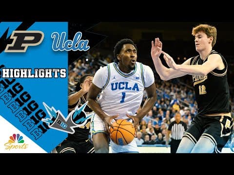 No. 4 Purdue vs. UCLA | COLLEGE BASKETBALL HIGHLIGHTS | 1/20/26 | NBC Sports