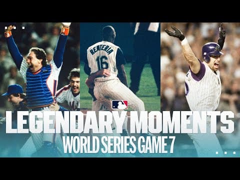 Game 7 of the World Series has featured some of the most LEGENDARY moments in MLB history! 💪