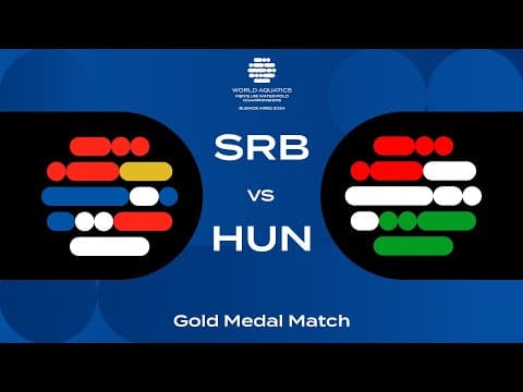 Epic Gold Medal Clash: Serbia vs Hungary | U18 World Aquatics 2024