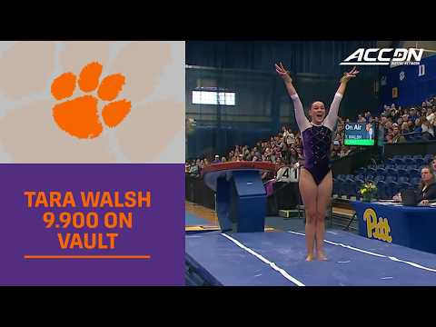 Clemson's Tara Walsh Nails Vault With A 9.900 For First Place