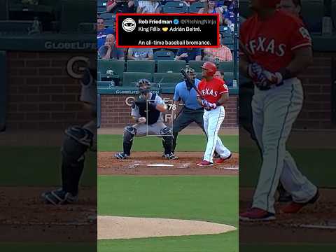King Félix 🤝 Adrián Beltré. An all-time baseball bromance.