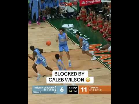Caleb Wilson PINNED this shot vs. Miami 😤