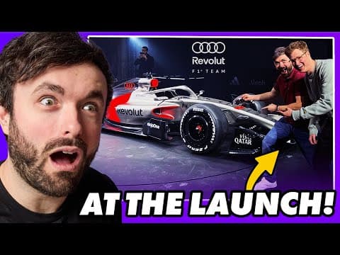 Our Reaction IN REAL LIFE to the Audi F1 Car Launch
