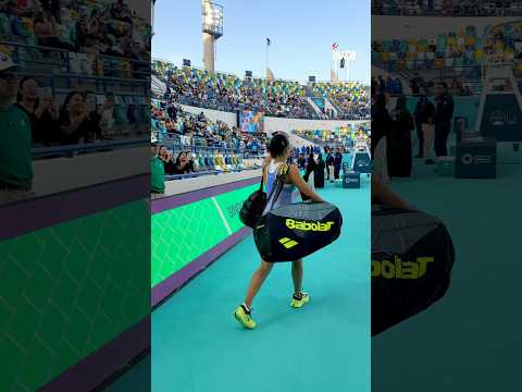 History awaits ✨Alex Eala and Ekaterina Alexandrova take center court for the quarterfinal #Tennis