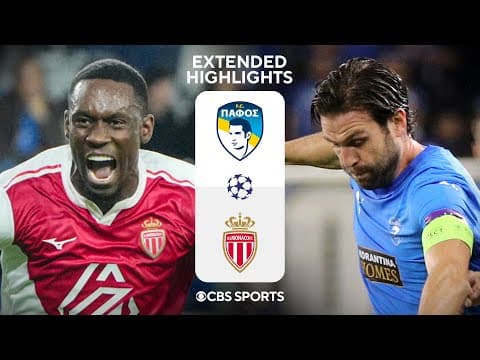 Pafos vs. Monaco: Extended Highlights | UCL League Phase MD 5 | CBS Sports Golazo