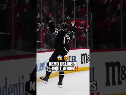 Simon says get your $&!%*#€ hands up. #njdevils #overtime #simonnemec #nemo #devilsvsblues