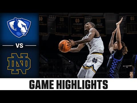 Eastern Illinois vs. Notre Dame Game Highlights | 2025-26 ACC Men's Basketball