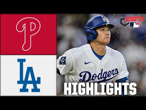 Philadelphia Phillies vs. Los Angeles Dodgers | Full Game Highlights | ESPN MLB