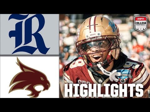 Armed Forces Bowl: Rice Owls vs. Texas State Bobcats | Full Game Highlights | ESPN College Football