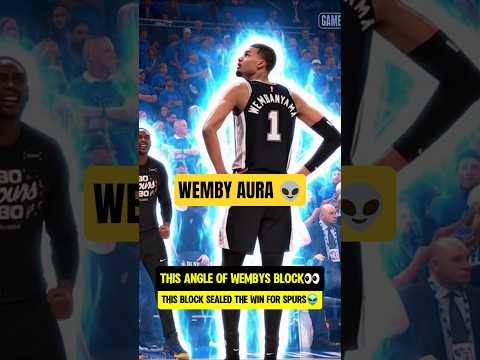 Wemby felt the AURA after his BLOCK👽