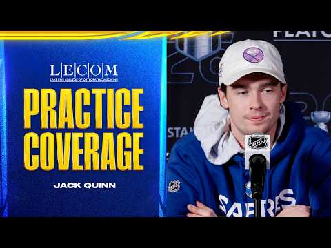 "We're A Hungry Group" | Jack Quinn After Game 1 Win Over Boston | Buffalo Sabres Playoffs