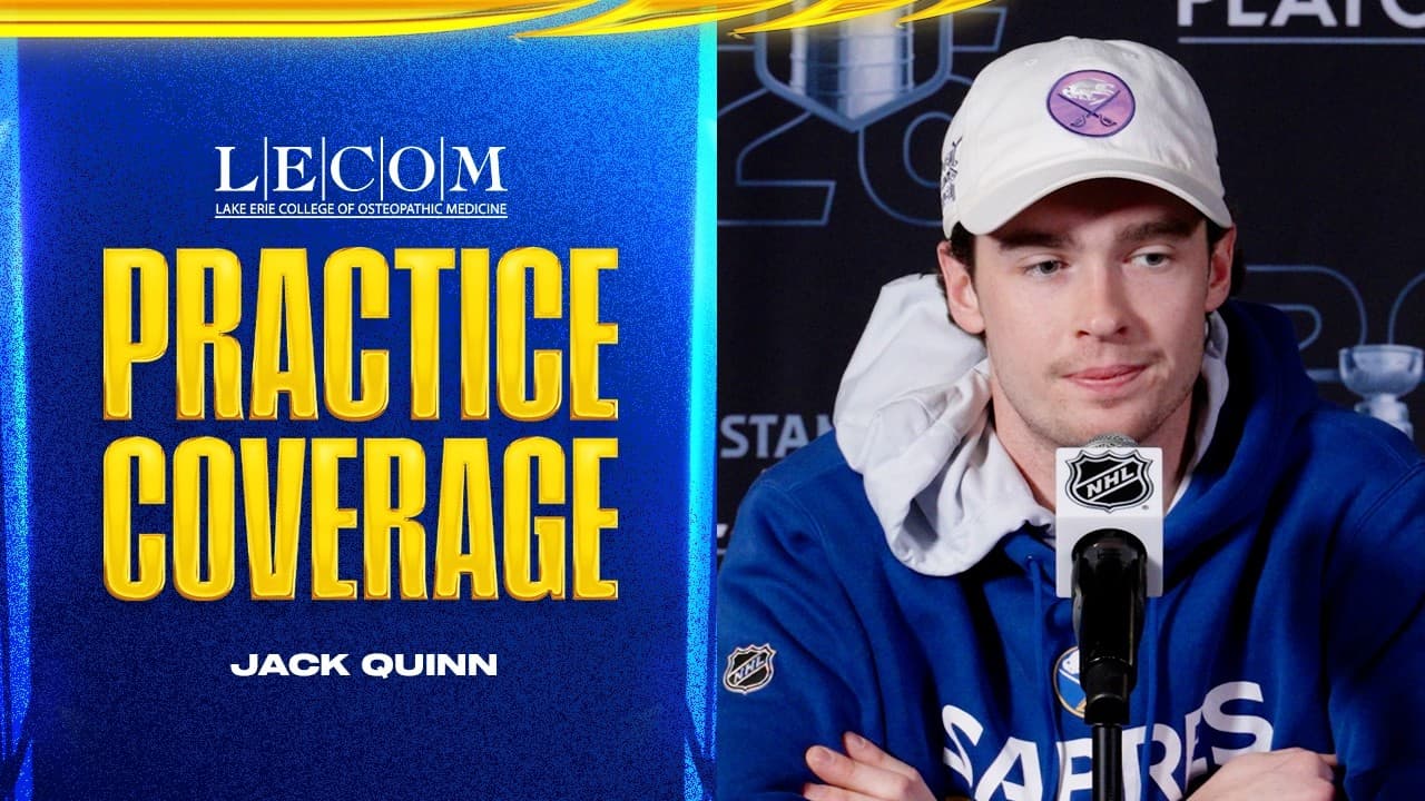 "We're A Hungry Group" | Jack Quinn After Game 1 Win Over Boston | Buffalo Sabres Playoffs