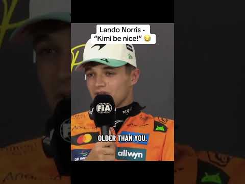 Lando Norris and Kimi Antonelli joke around after qualifying in Brazil