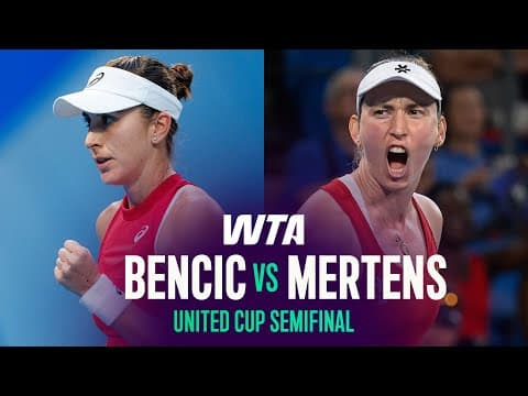 Belinda Bencic vs. Elise Mertens Highlights | 2026 United Cup Semifinal | WTA Match Highlights