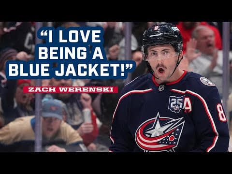 IT'S ALWAYS FUN PLAYING HERE AT NATIONWIDE! 😀 Zach Werenski Was Feeling the Love from the 5th Line!