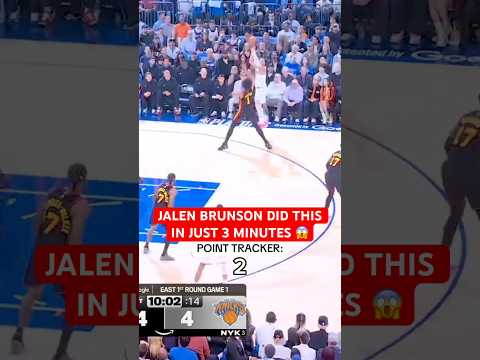 Jalen Brunson came out SCORCHING hot in game 1 🔥