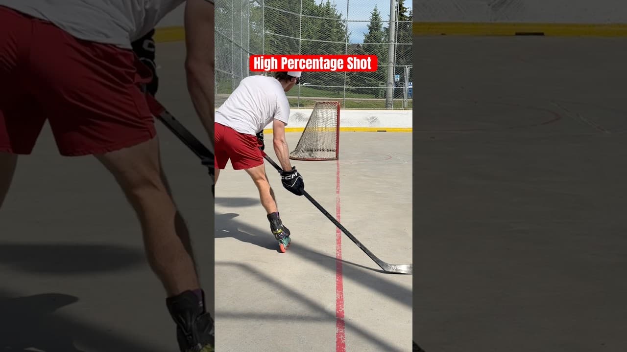 High percentage shot 🎯 #hockey #pavelbarber