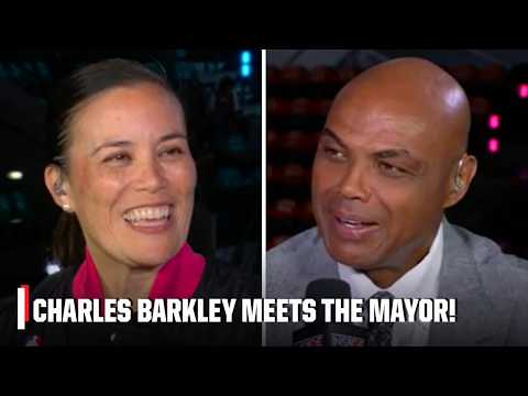 Charles Barkley & San Antonio Mayor Gina Ortiz Jones meet FACE-TO-FACE 👀 | NBA Tip-Off