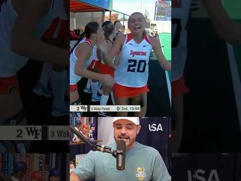 Syracuse field hockey connects for the goal from one end of the field to the other, a breakdown