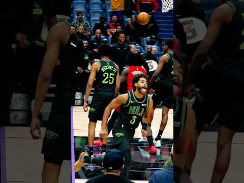 Jordan Poole dime ➡️ Trey Murphy III jam 😝 #pelicans #shorts