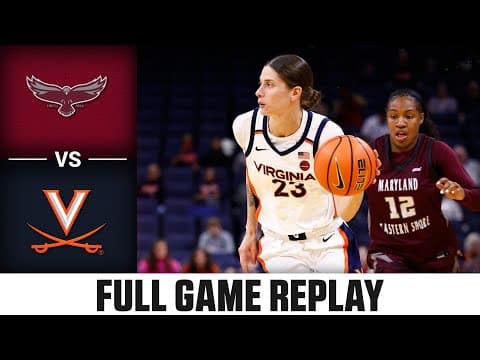 Maryland  Eastern Shore vs. Virginia Full Game Replay | 2025-26 ACC Women's Basketball