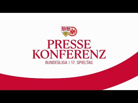 LIVE Pressekonferenz: VfB Stuttgart - Eintracht Frankfurt | Bundesliga