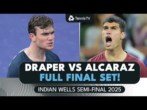 HIGH-QUALITY Draper vs Alcaraz Final Set 🍿 | Indian Wells 2025