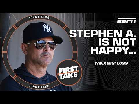 Stephen A. goes off on Aaron Boone after Wild Card loss: He SHOULDN'T be managing 👀 | First Take