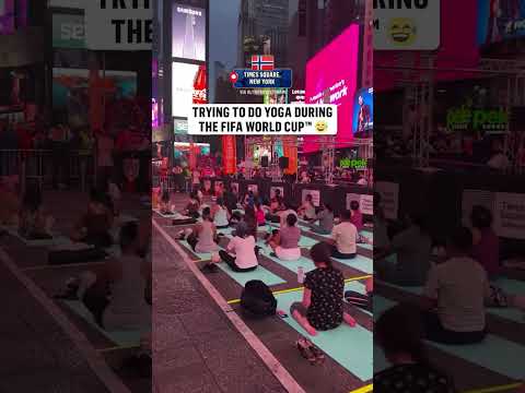 Maybe not the most relaxing yoga session 😂