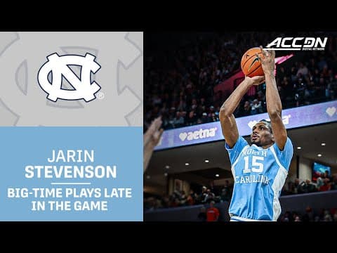 UNC Junior Jarin Stevenson Takes Over In The 2nd Half
