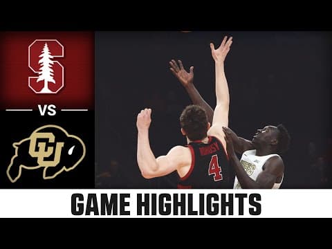Colorado vs. Stanford Game Highlights | 2025-26 ACC Men's Basketball