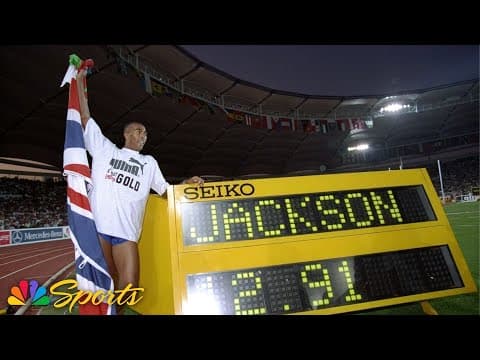 Colin Jackson breaks men's 110m hurdles world record at 1993 World Championships | NBC Sports
