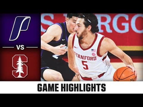 Portland vs. Stanford Game Highlights | 2025-26 ACC Men's Basketball