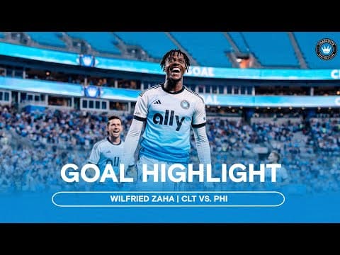 GOAL! A Teriffic Toe Poke from Wilfried Zaha | Charlotte FC vs. Philadelphia Union
