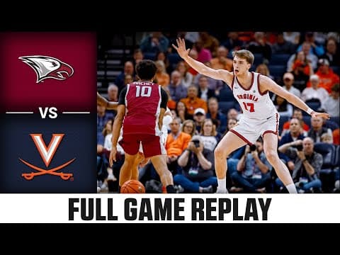 North Carolina Central vs Virginia Full Game Replay | 2025-26 ACC Men's Basketball