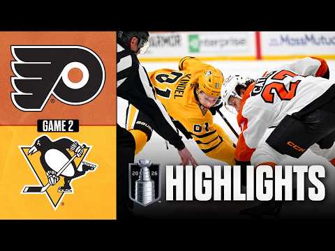 Flyers vs. Penguins | NHL Playoff Highlights | | Game 2 | April 20, 2026