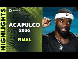 Flavio Cobolli vs Frances Tiafoe For The Title 🏆| Acapulco 2026 Final Highlights