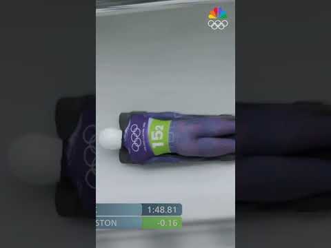 Tabitha Stoecker and Matt Weston are the first-ever Olympic champions in skeleton mixed team event!